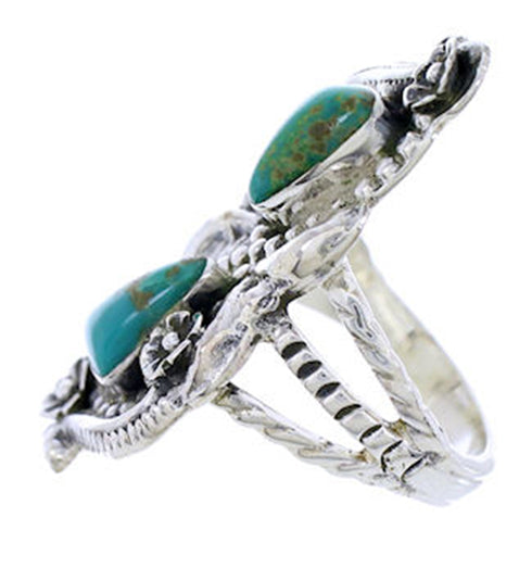 Sterling Silver Turquoise Southwestern Ring Size 5-1/2 PS72084
